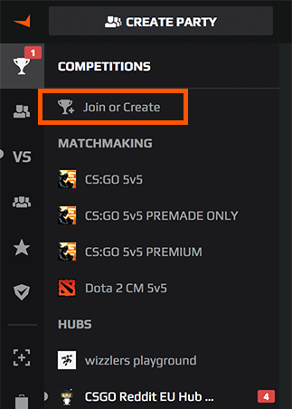 Creating a hub FACEIT