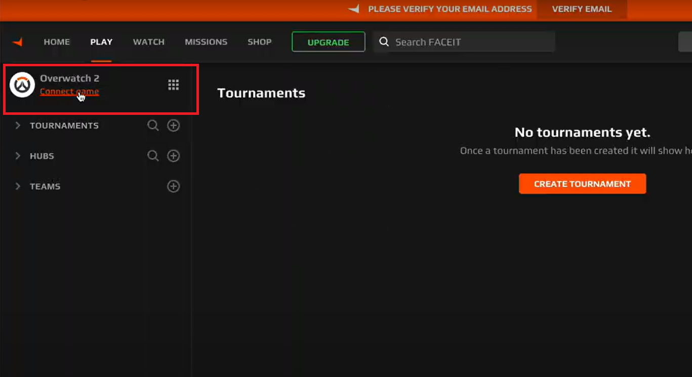 Initial Overwatch 2 Game Registration FACEIT