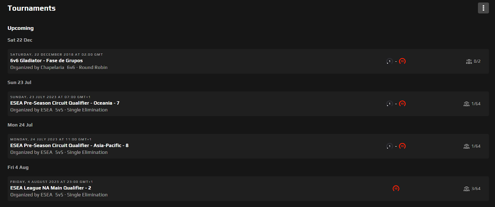Participar en torneos de CS2 FACEIT Support Spanish