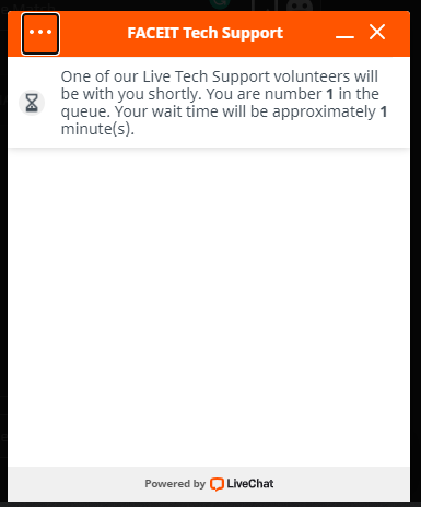 Contacting Live Support  FACEIT